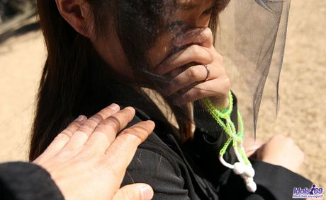 Miho Sonoda - Asian widow mourns husband by a picture