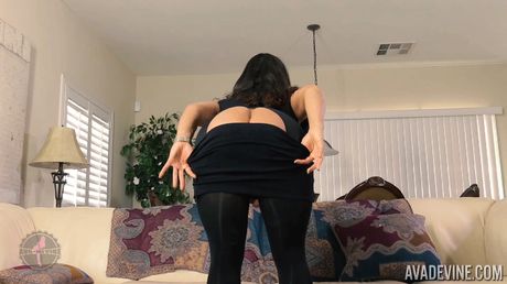 Asian pornstar Ava Devine toying her big racks and ass in a solo